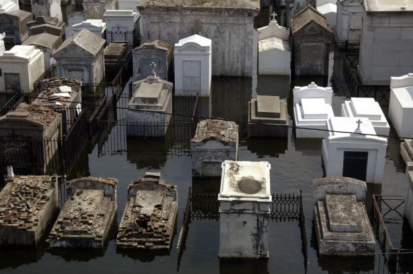 What happened to Katrinas cemeteries?