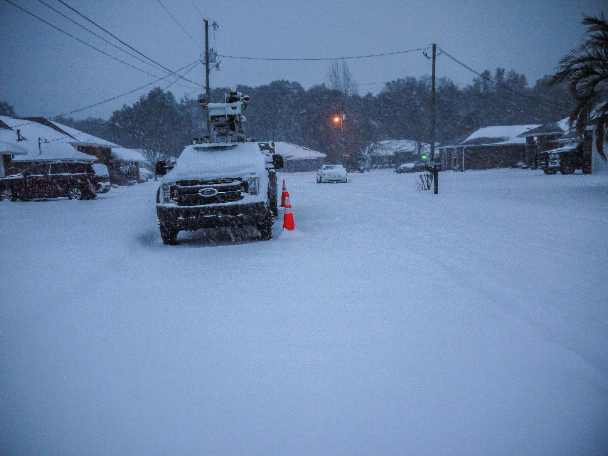 Winter Storm Sweeps Across the South; Santa Rosa, Escambia Counties Receive Unprecedented Snowfall