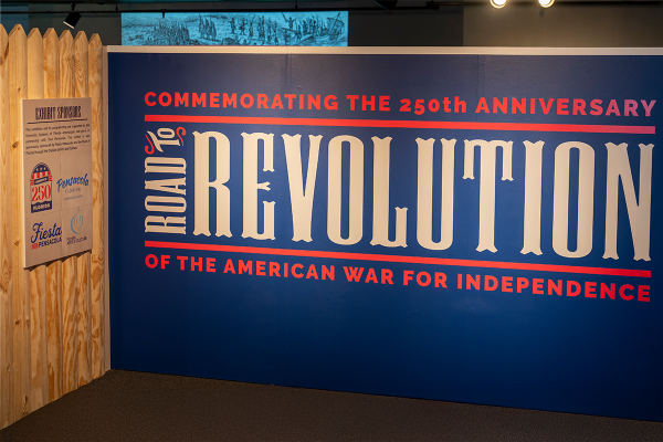 Pensacola Museum of History's Road to Revolution Exhibit, supported by America250, Visit Pensacola, Fiesta Pensacola and State of Florida's Division of Arts and Culture