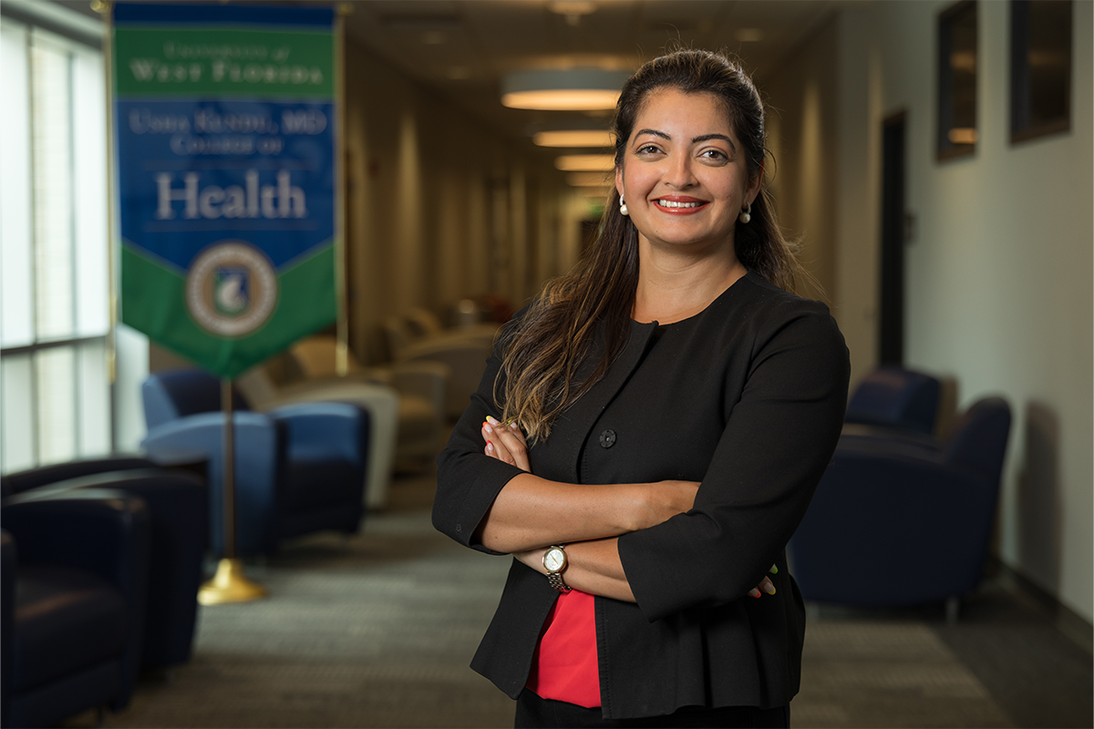 Dr. Karishma Chhabria Unrue, UWF assistant professor of public health